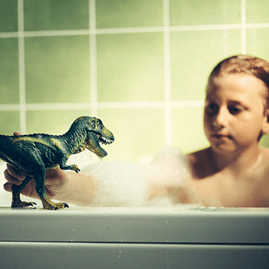 Water stewardship dinosaur tub
